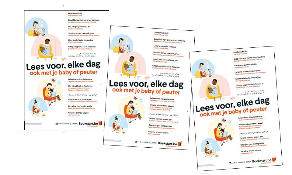 Meertalige Boekstart-affiche
